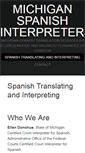 Mobile Screenshot of michiganspanishinterpreters.com